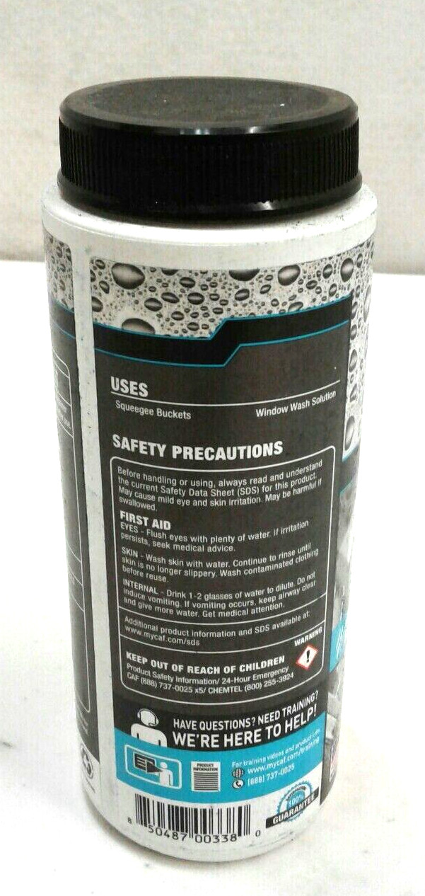 Orus Tabs Industrial Squeegee Bucket Solution Window/Glass Cleaner 135 Tabs