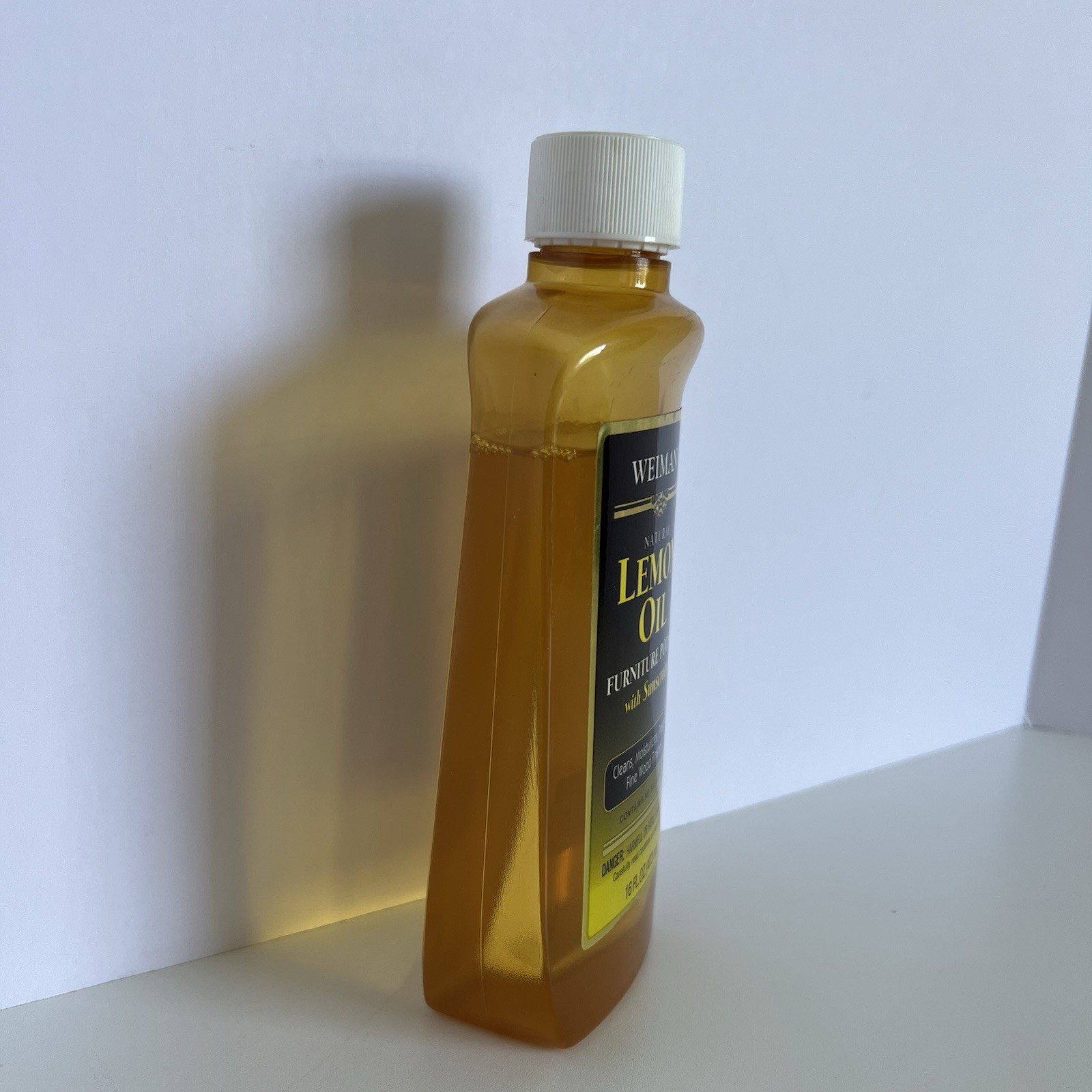 Original Weiman Natural Lemon Oil Furniture Polish Sunscreen 16 oz 7/8 Full