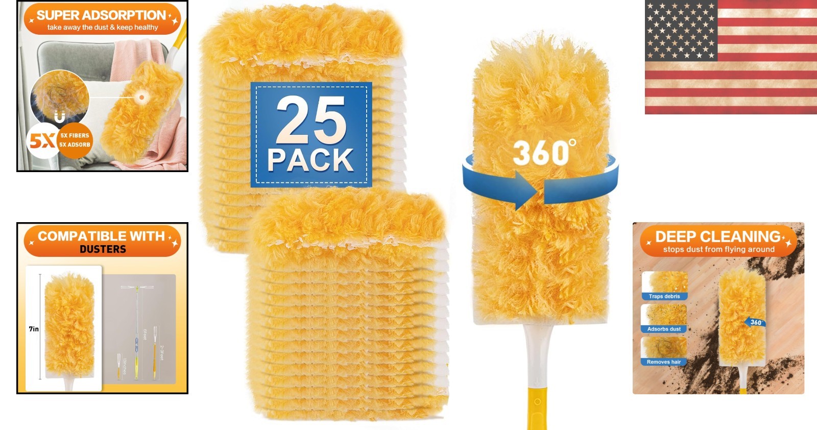 Easy 25 Count Disposable Duster Refills – Fragrance-Free & Impactful Cleaning