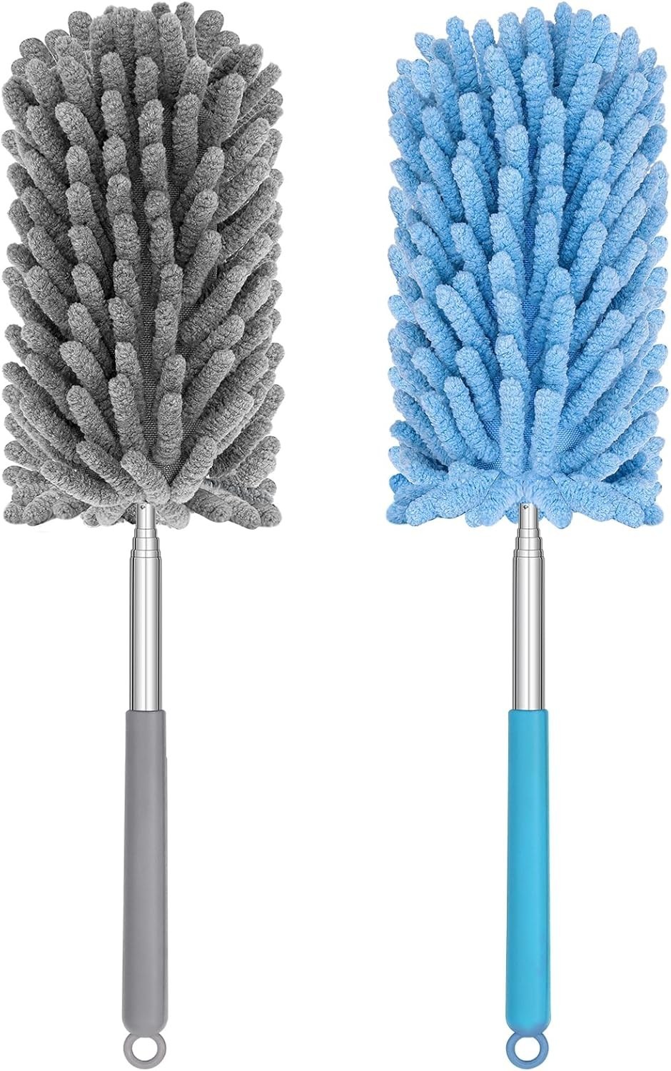 Mini Duster for Cleaning, 360° Bendable Hand Dusters with Extension Pole, Was…