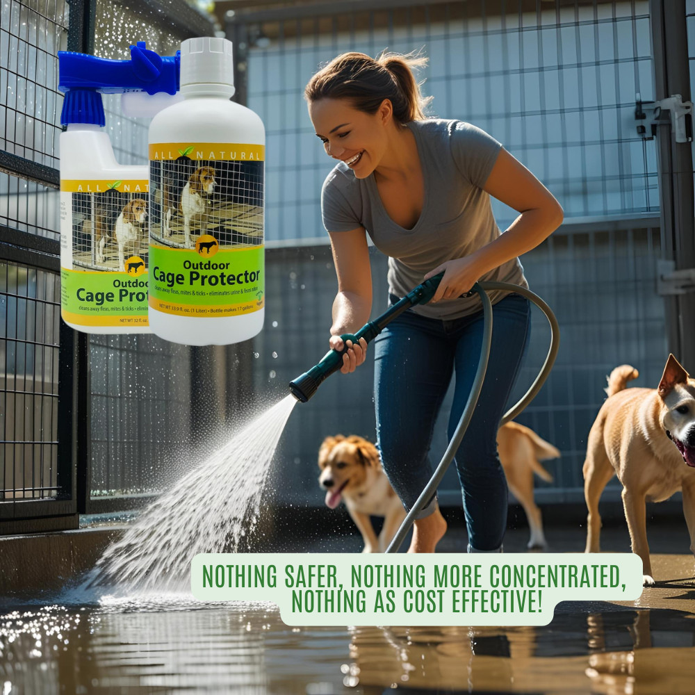 Outdoor Kennel & Cage Cleaner Concentrate | Eliminates Urine & Waste Odors | 32