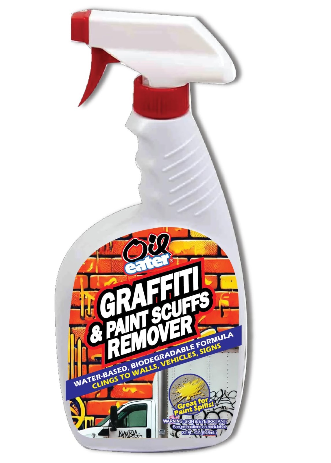 Powerful Graffiti & Paint Remover – Scuff, Overspray, Spills, Markers – Multi-Su