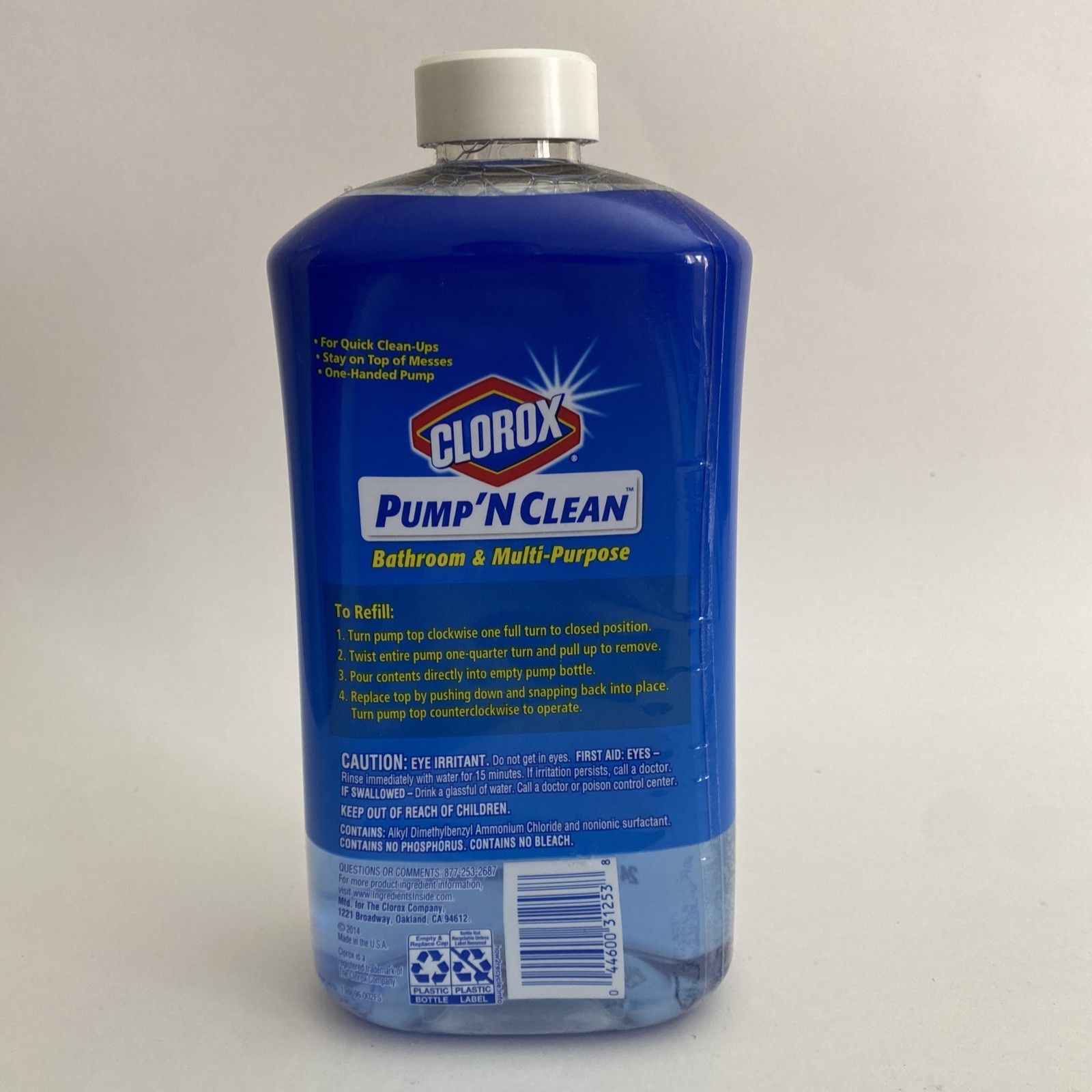 Clorox Pump ’N Clean Bathroom Refill 24 oz Rain Clean Discontinued NEW NOS
