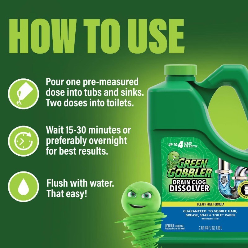 Drain Clog Dissolver – 64 fl oz