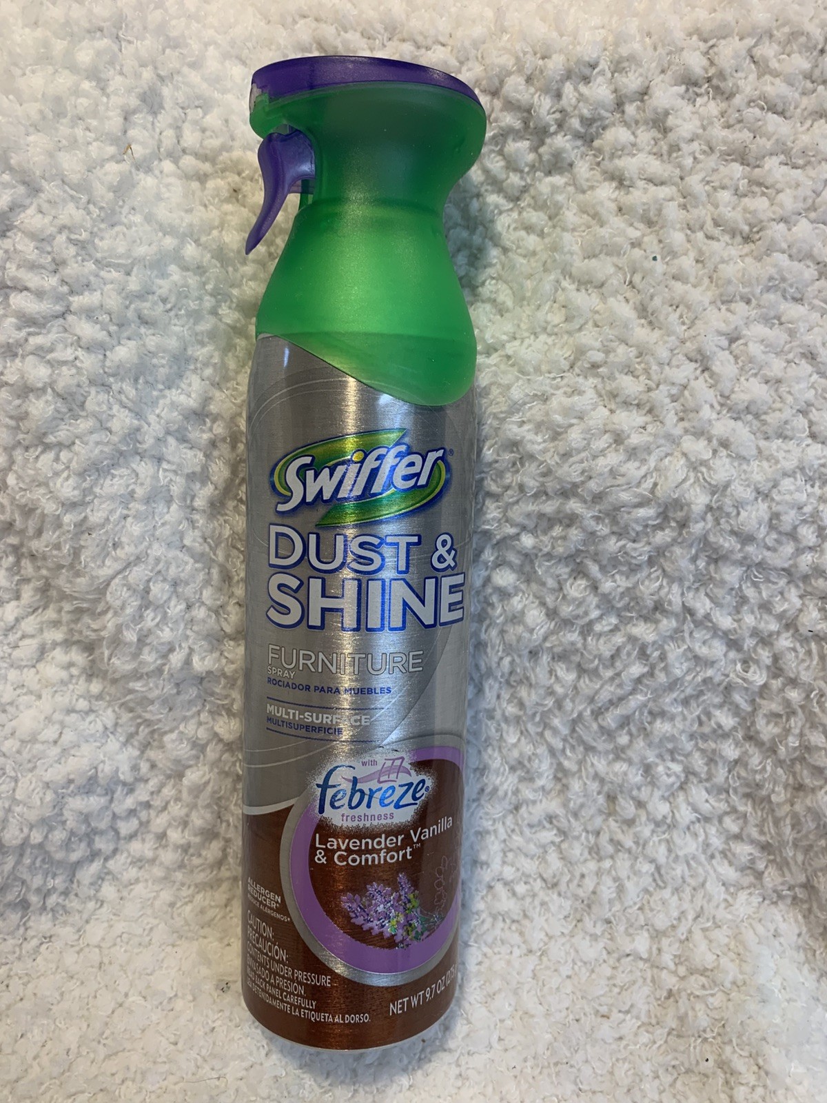 NOS Swiffer Dust Shine MULTI SURFACE Spray Febreze Lavender Vanilla Discontinued