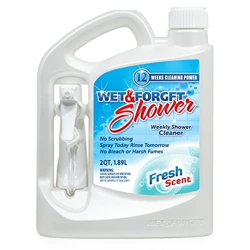 Wet & Forget Shower Cleaner Spray 64oz No-Scrub Weekly Bathroom Soap Scum Remove