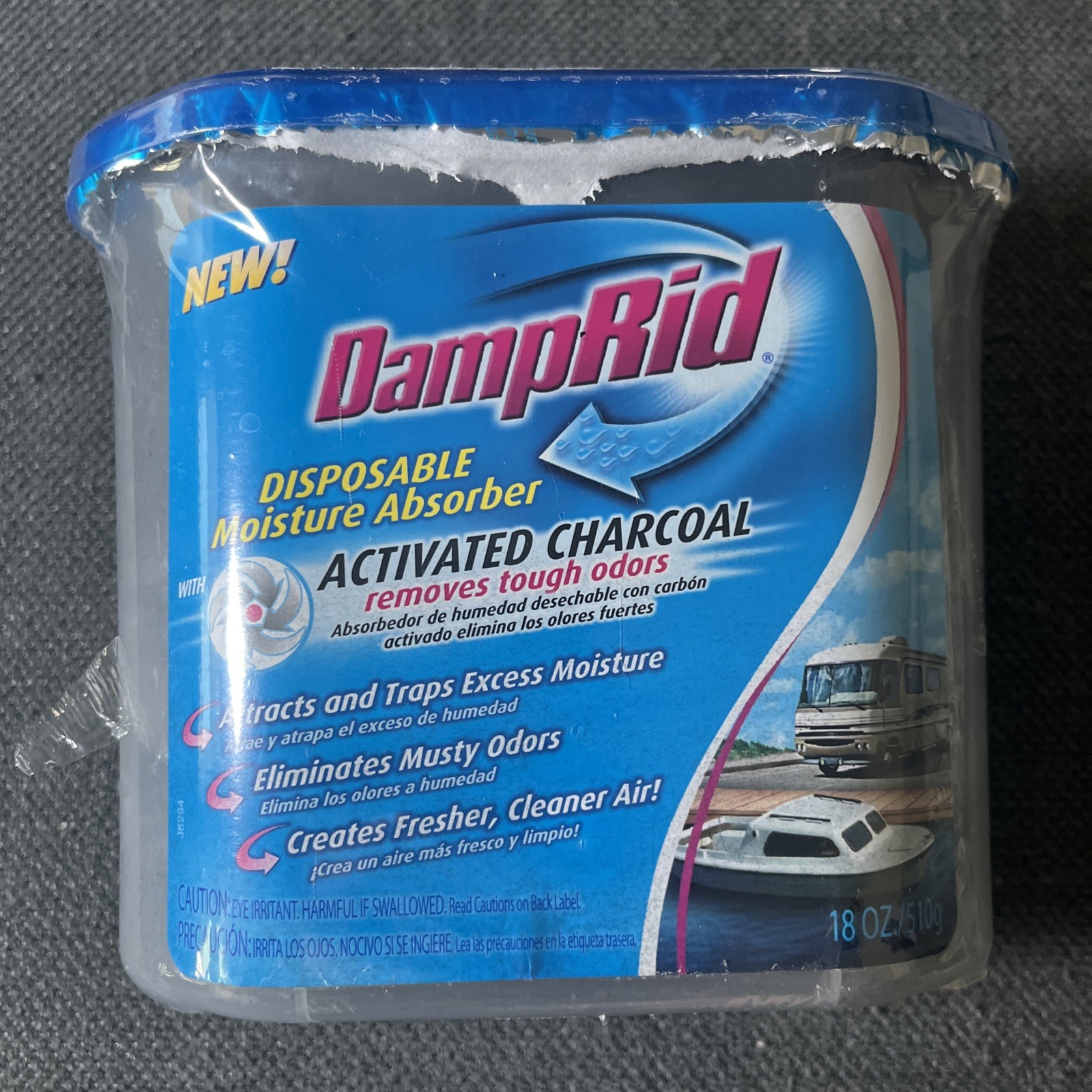 DampRid Moisture Absorber with Activated Charcoal for Boats & RVs, 18