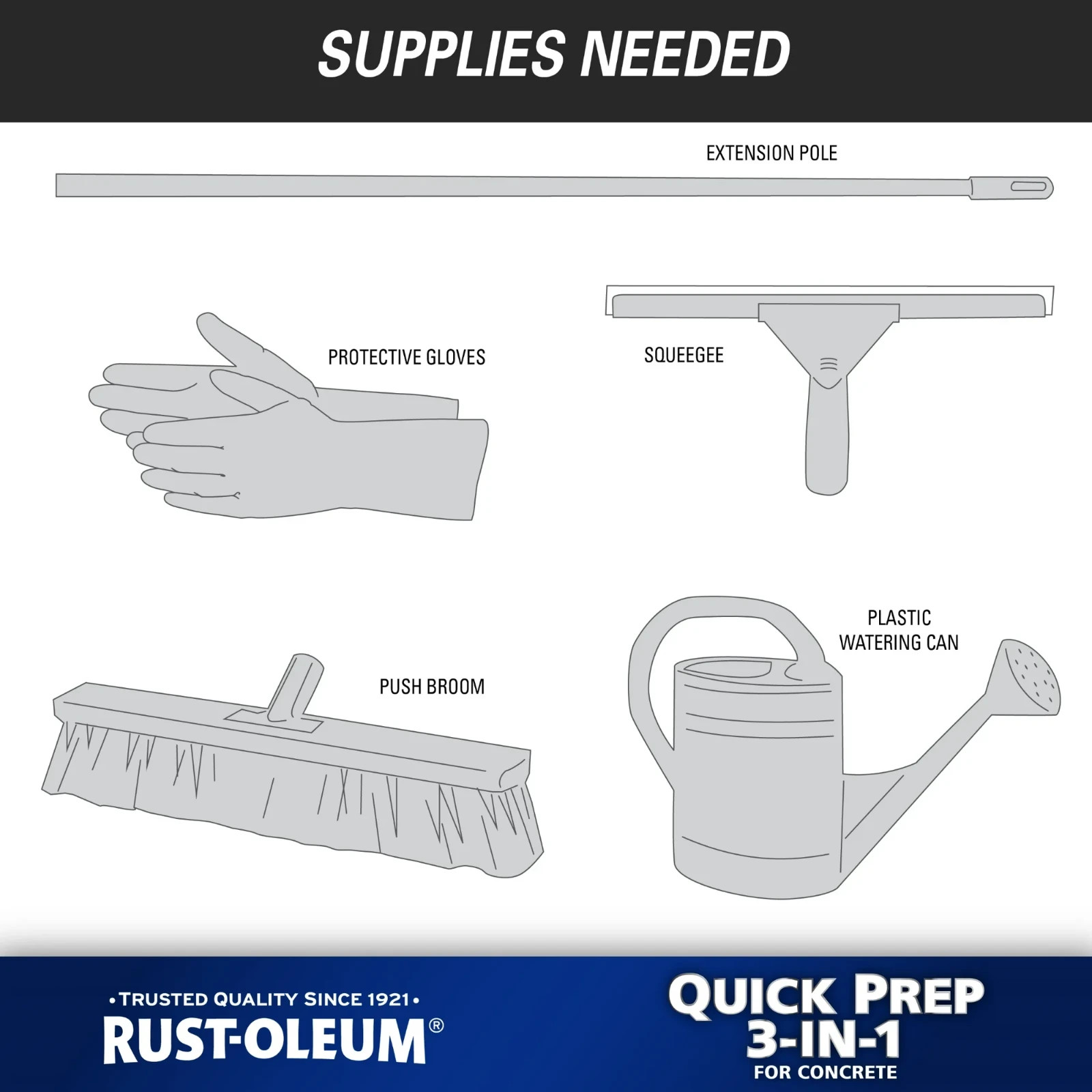 (2 pack) Rust-Oleum Quick Prep 3-in-1 Cleaner, Degreaser & Etch-362970, Gallon
