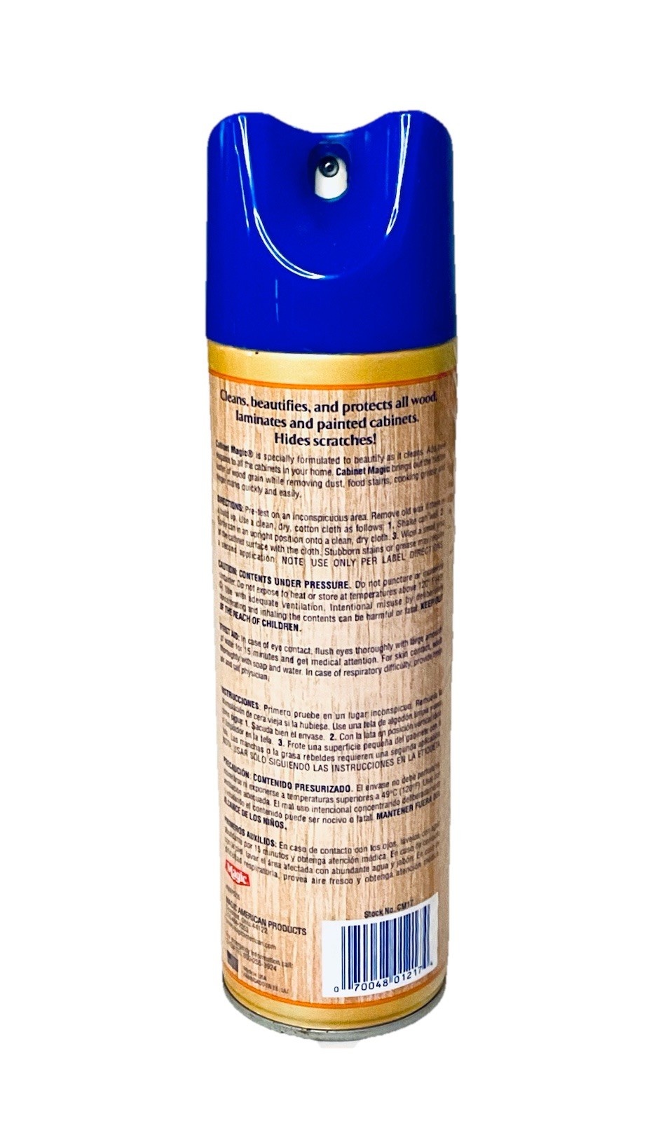 CABINET MAGIC CLEANS & BEAUTIFIES FOR FINISHED NATURAL WOOD 17 OZ OLD STOCK