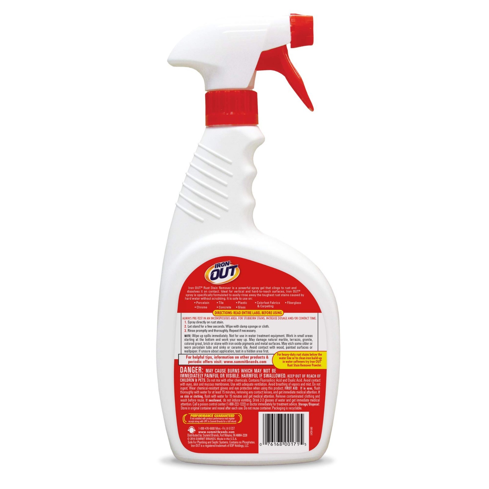 Rust Stain Remover Spray Gel – 24oz, 6 Pack – Prevent & Remove Rust in Home & Ou