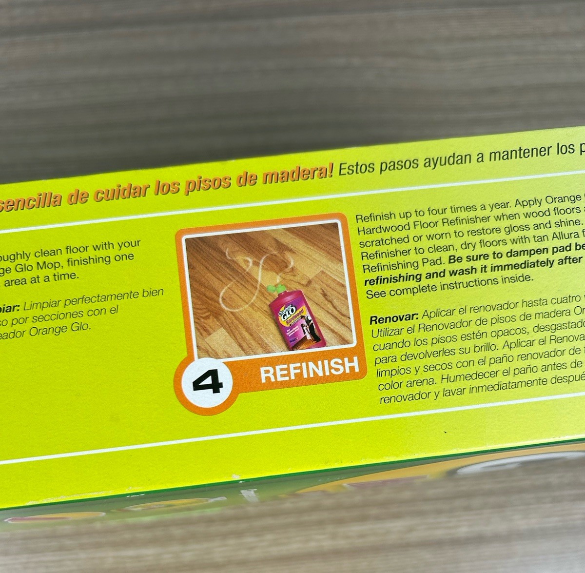 Orange Glo Hardwood Floor Care System Complete Kit New Old Stock 5 PC