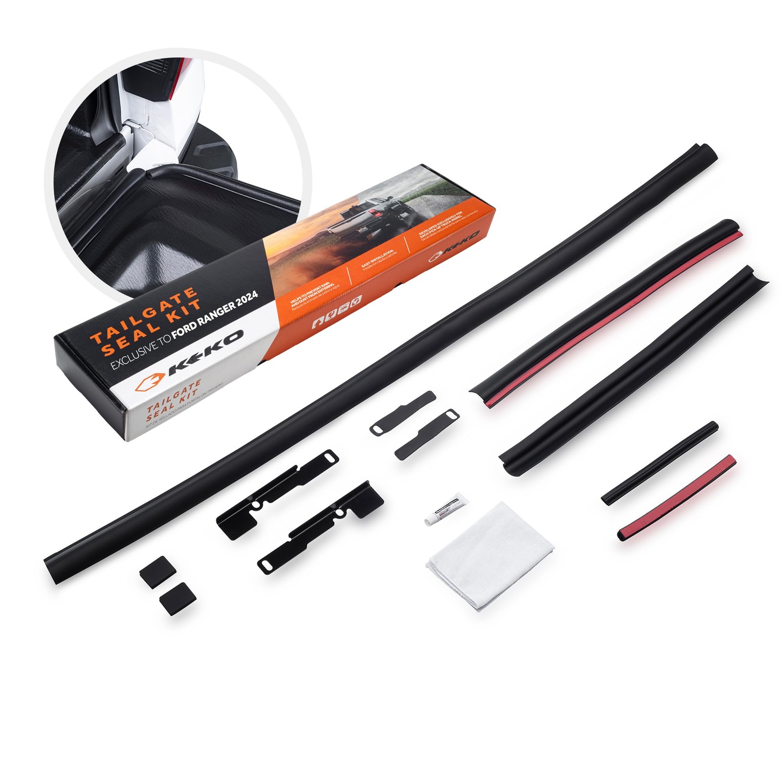 – Tailgate Sealing Kit for Tonneau Cover – Exclusive Custom Fit for Ranger 20…