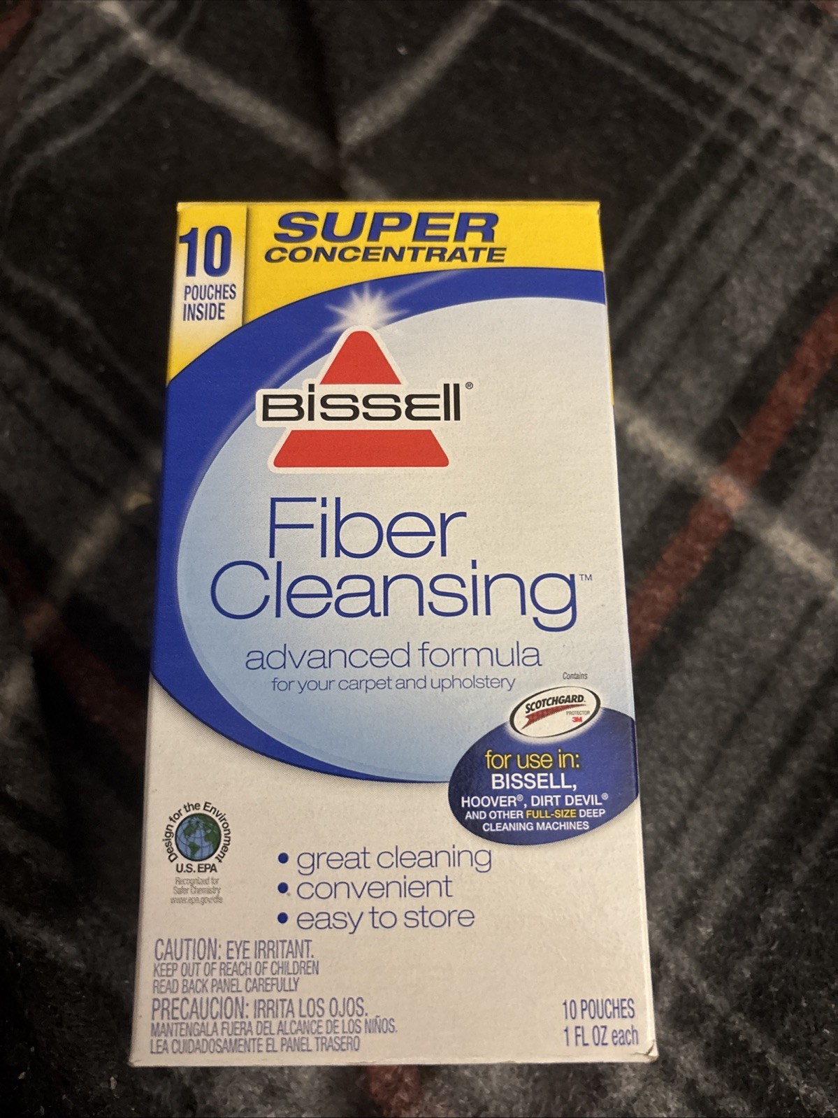 Bissell Fiber Cleansing Adv Formula 10 Pouches For Bissell Hoover Dirt Devil Etc