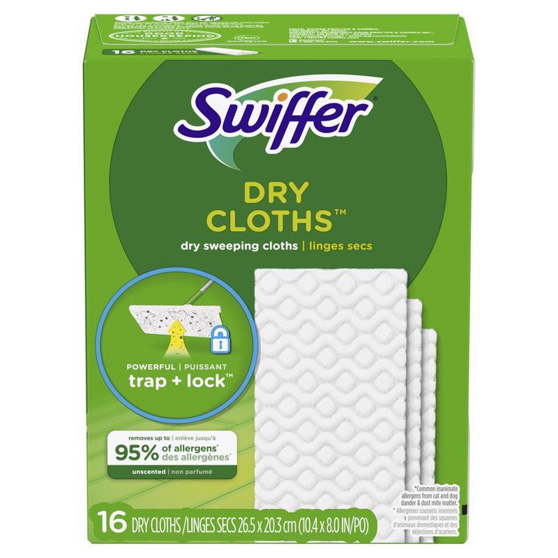 SWIFFER 31821 Dust Mop Refill Sweeper 5.4″ Dry Microfiber White