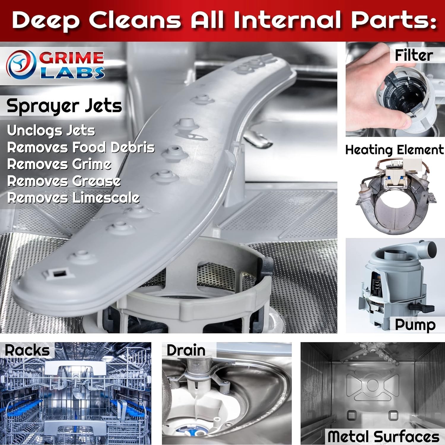 Powerful Dishwasher Cleaner & Deodorizer Pods – 24 Tablets for Hard Water Issues