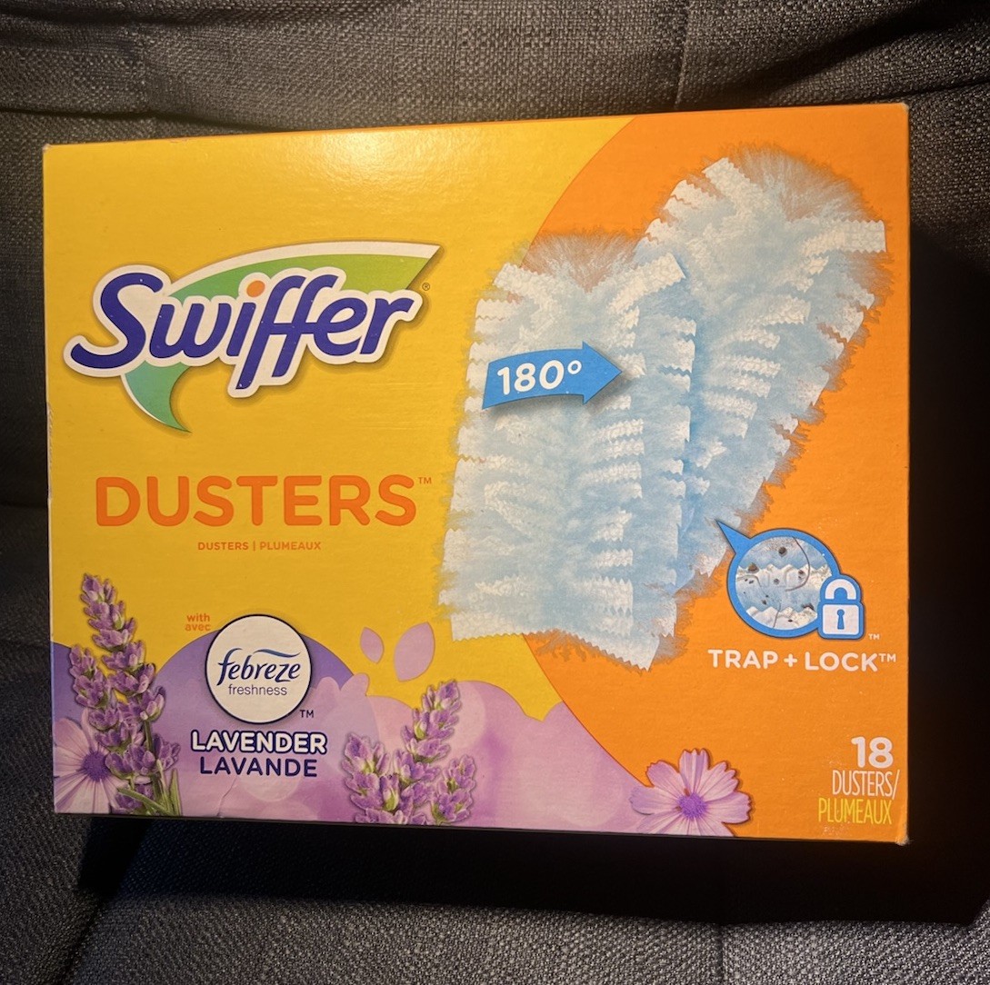 Swiffer Dusters 180 Degree Multi Surface Febreze Lavender Refills 18 Count New