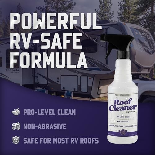 Roof Cleaner RV Roof Cleaner with UV Protection, Removes Dirt & Grime, Safe for