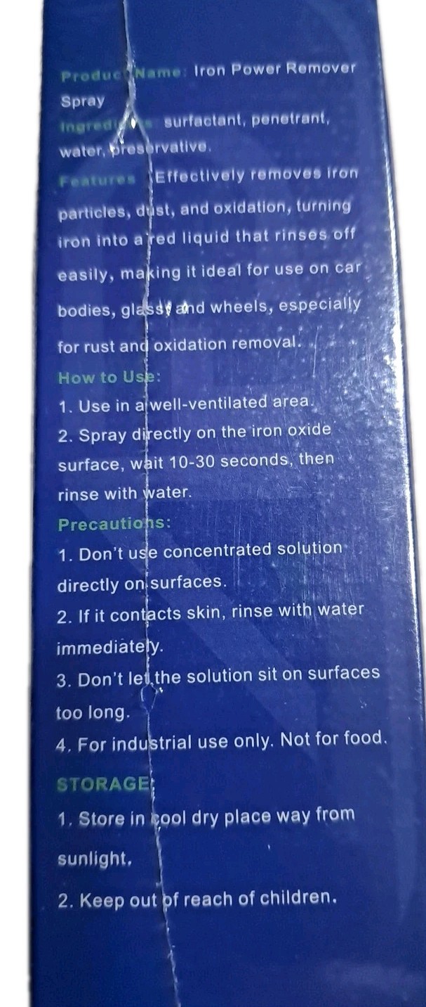 AFd Iron Power Remover Rust Stain Remover 6 Oz.