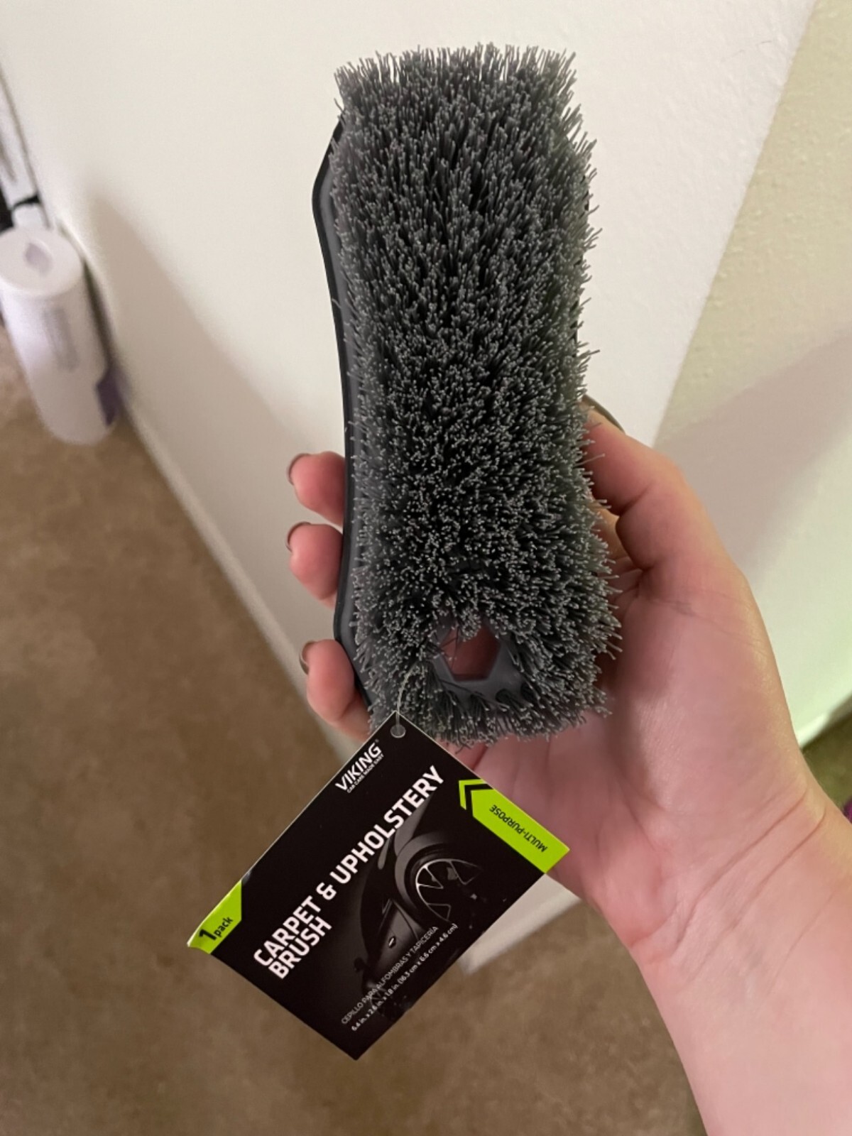VIKING Carpet Cleaning Brush, Scrub Brush for Floor Mats, Cleaning Brush for Car