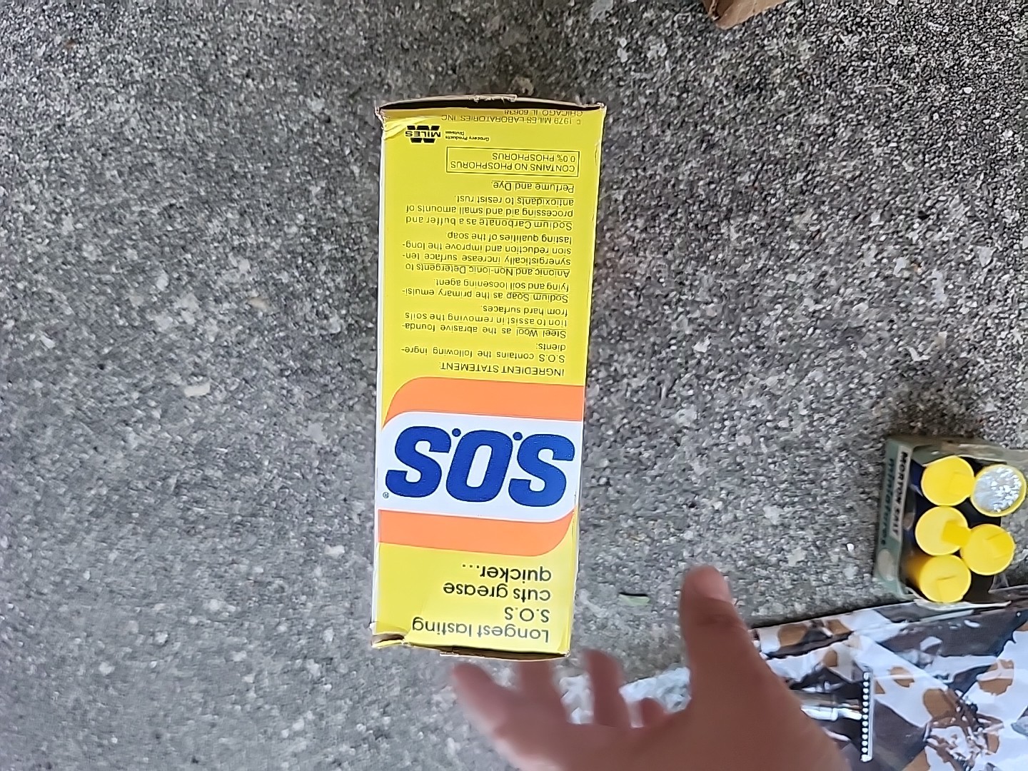 NEW 1979 BOXES OF S.O.S STEEL WOOL SOAP PADS CLOROX COMPANY movie PROP