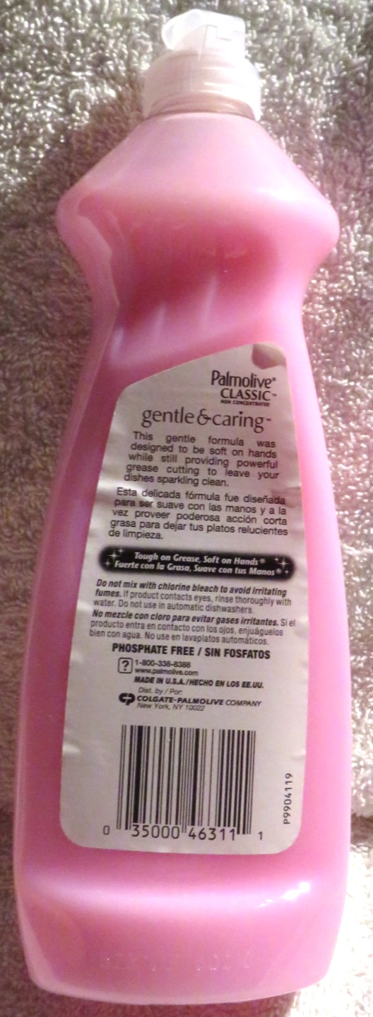 Palmolive Classic Gentle Caring Pink Dish Liquid Soap 14 Fl Oz Non Concentrated