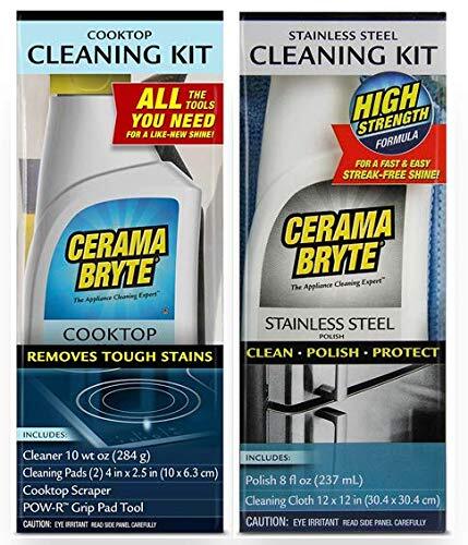 Stainless Steel Cleaner For Appliances + Cooktop And Stove Top Cleaner 10 Ounce