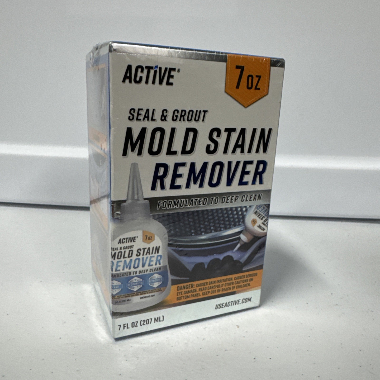 NEW & SEALED – Active Mold Stain Remover Seal Grout Deep Clean 7oz – Deodorizes