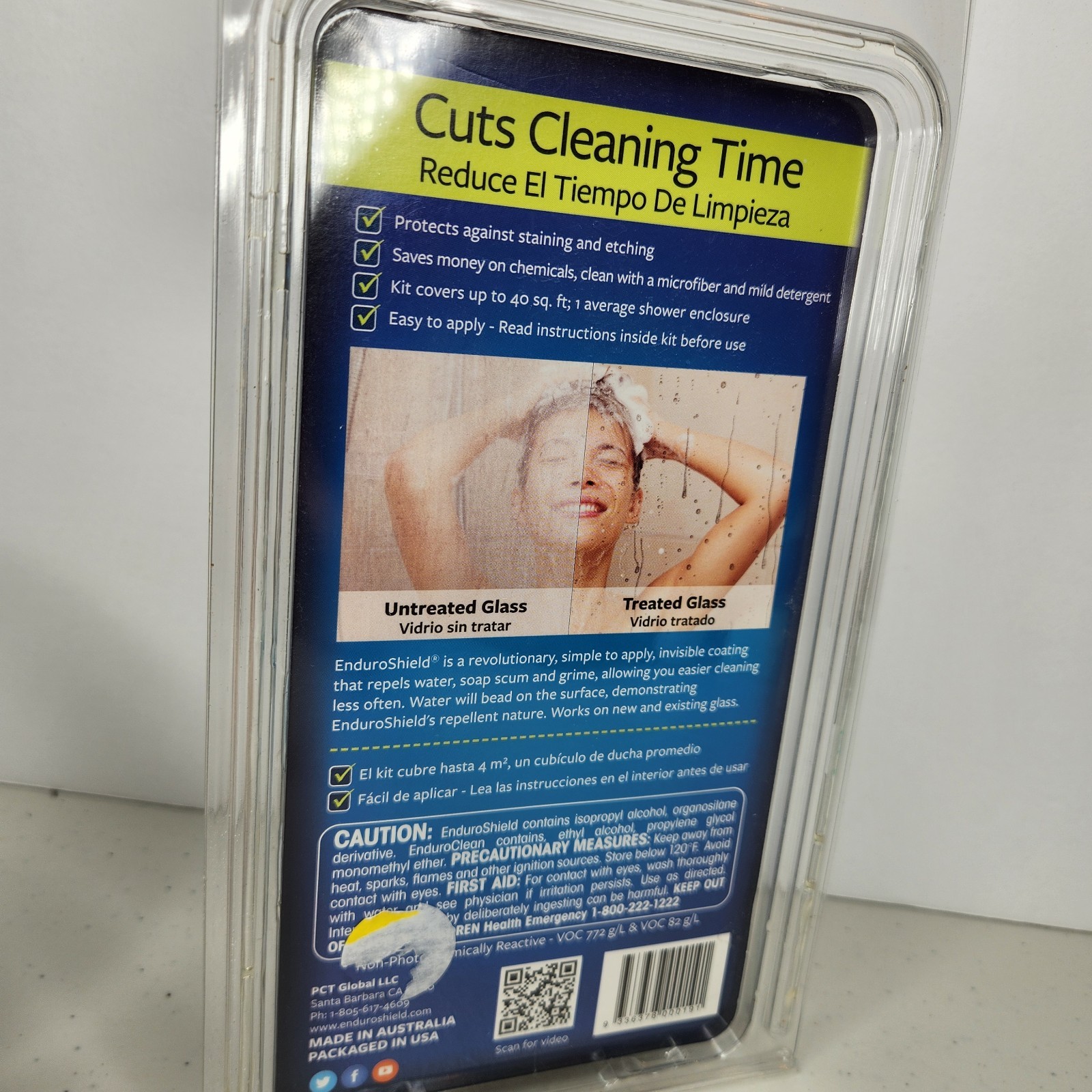 Enduro Shield Home Glass Treatment For Showers, Windows & More New In Package