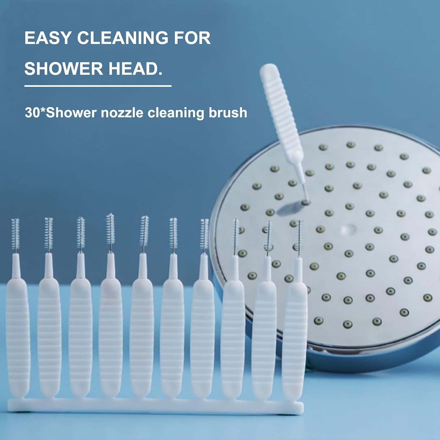 Multi-Surface 30pcs Cleaning Brushes with Non-Slip Handle for Effective Hygiene