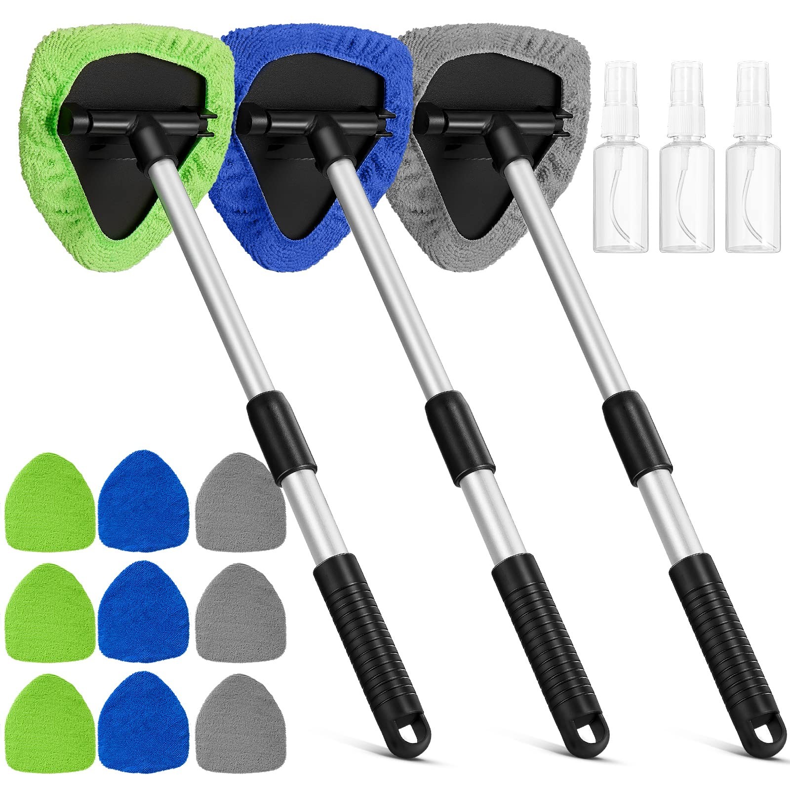 3 Pcs Microfiber Car Windshield Cleaner Tool Car Interior Detailing Cleaning …