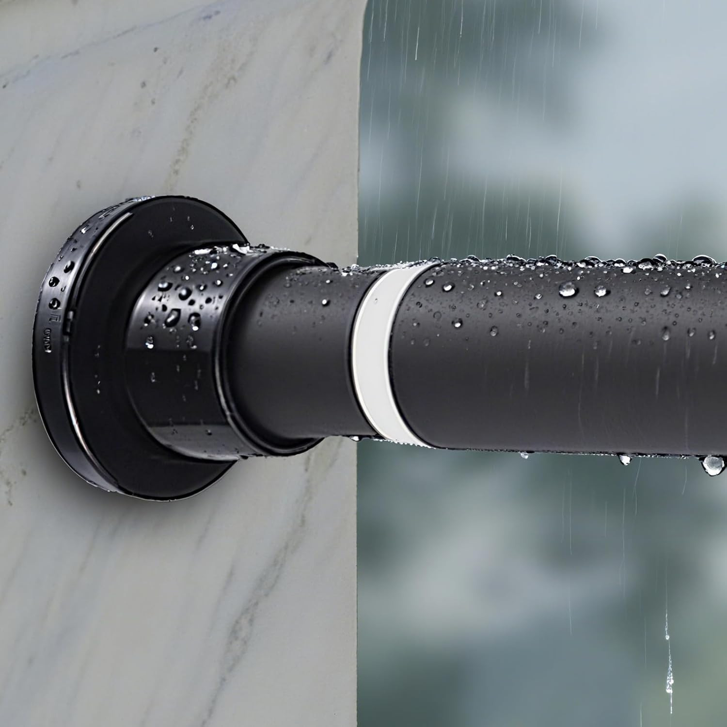 Shower Curtain Rod 31 to 49 Inch,Heavy Duty Adjustable Tension Rod No Drilling N