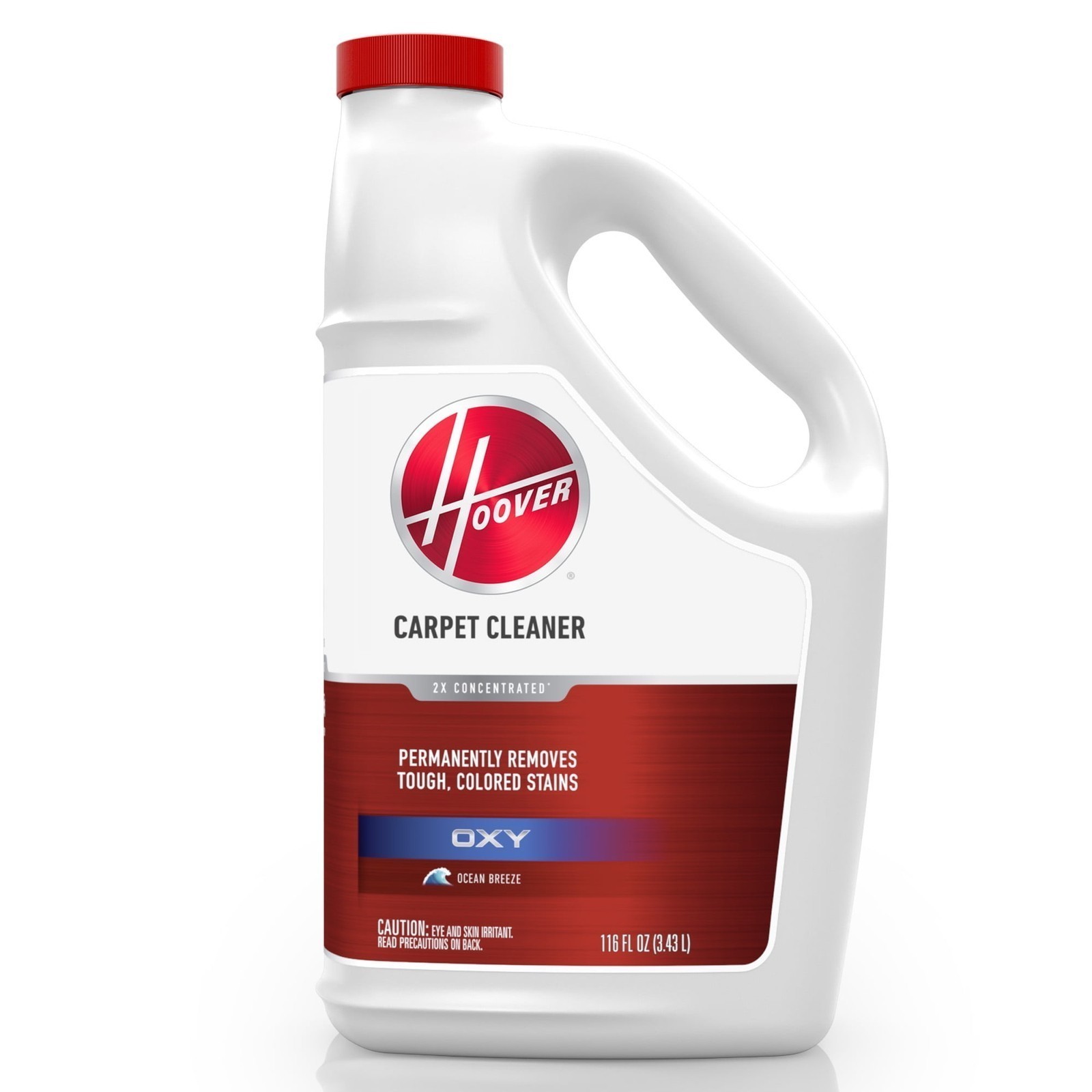 Oxy Carpet Cleaning Solution, 110 oz., Ocean Breeze Scent, Liquid, AH31985, New