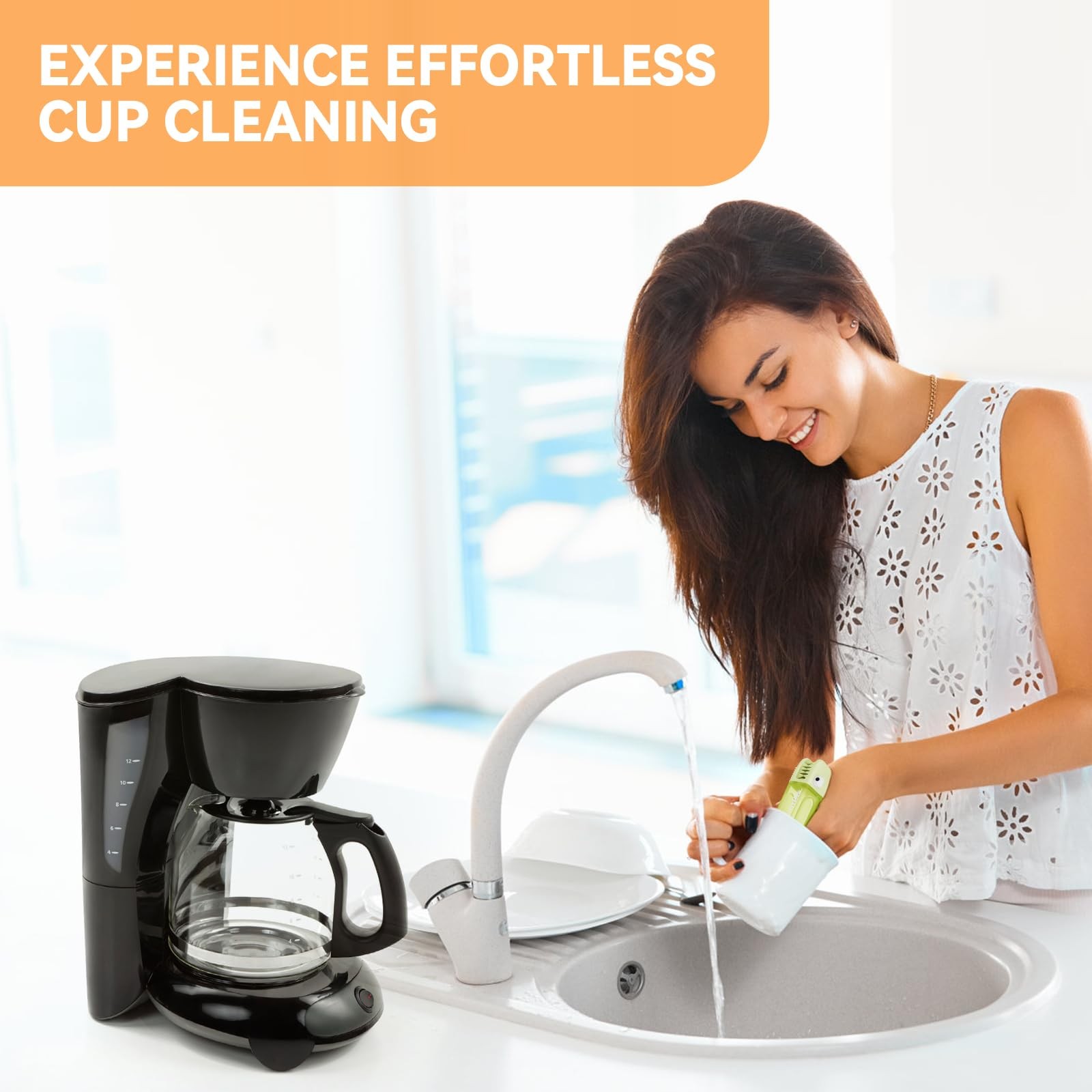 3 in 1 Cup Lid Gap Cleaning Brush Set, Multifunctional Bottle Cleaning Brush,