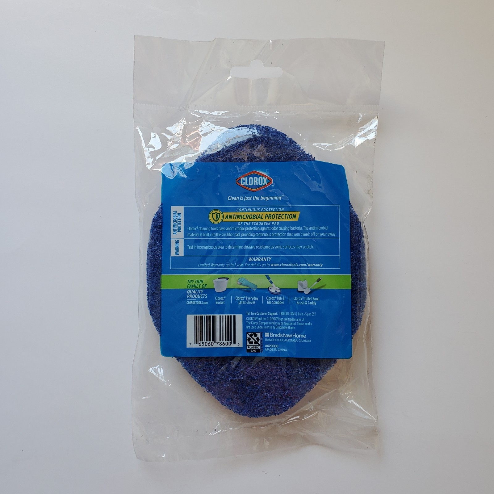 Lot Of 2 Packs Clorox Tub & Tile Scrubber Refill Pads Antimicrobial Protection