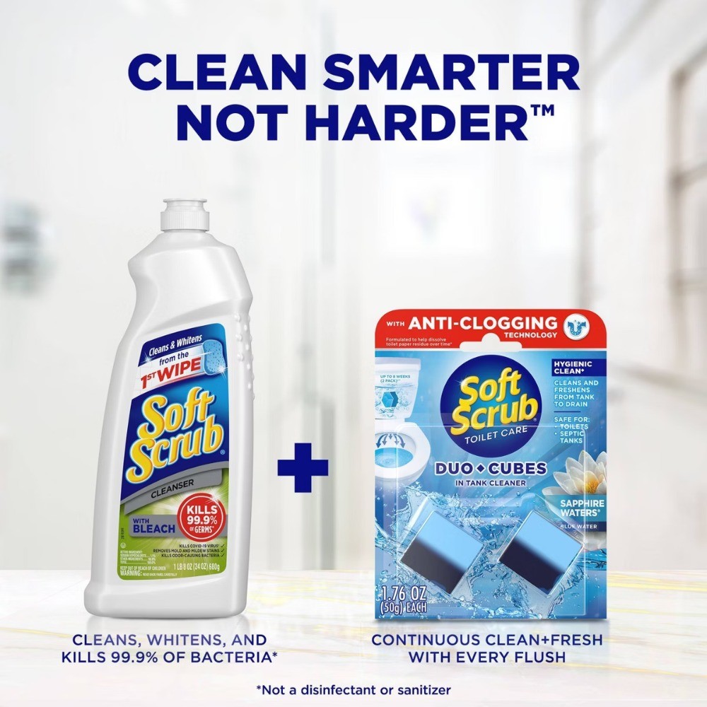 Sapphire Waters Duo-Cubes In-Tank Toilet Cleaner – 2ct: Blister Pack