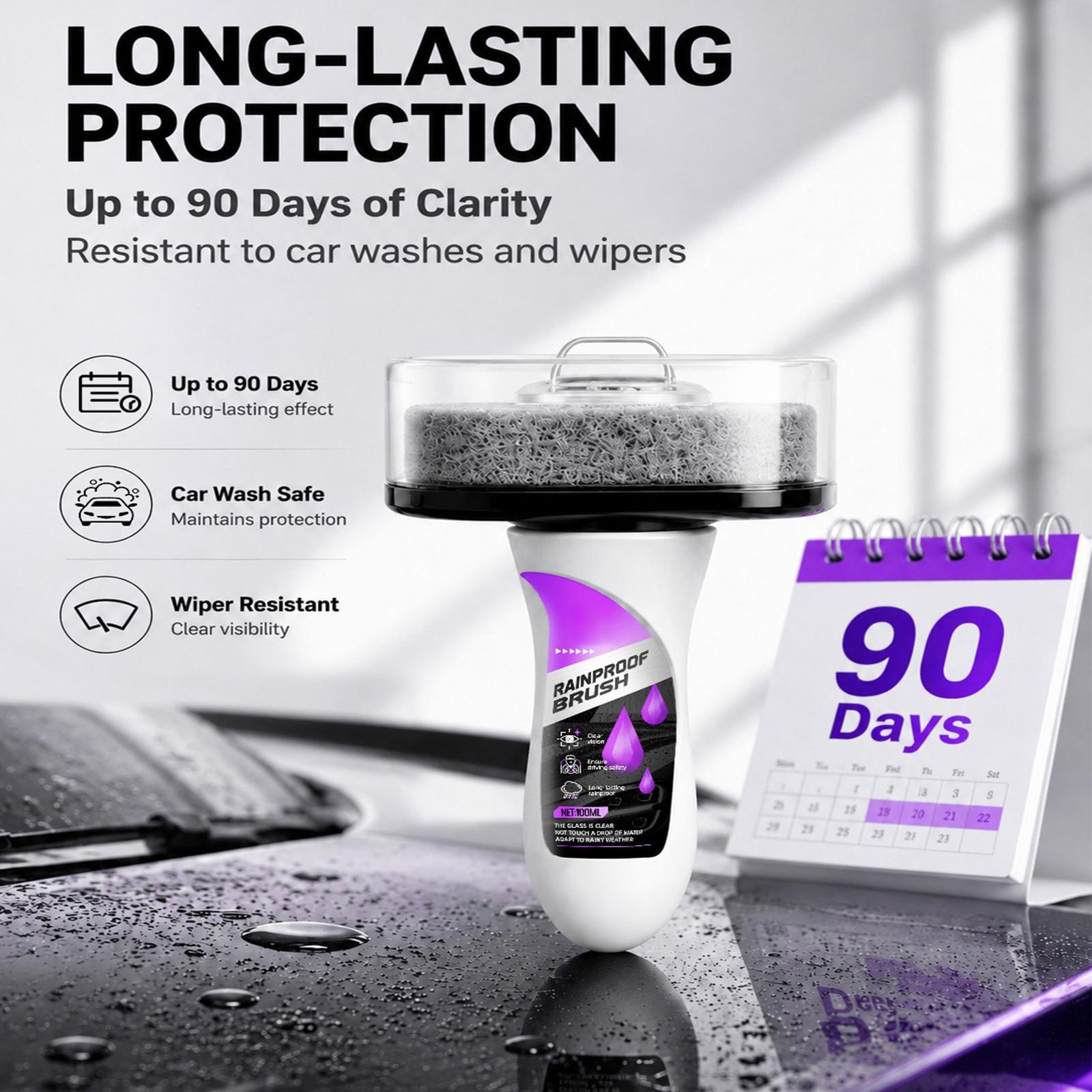2026 New For Car Window Glass Automotive Oil Film Cleaner Car Windshield Cleaner
