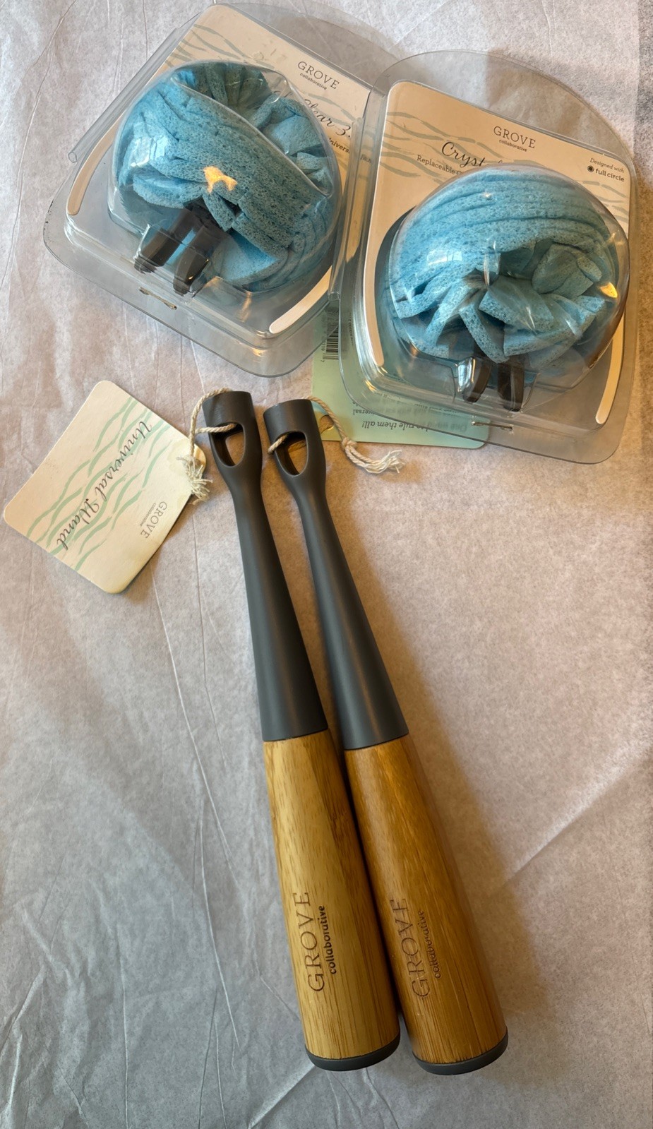 Grove Collaborative 2 X GLASS REPLACEMENT HEADS AND 2 X WANDS –