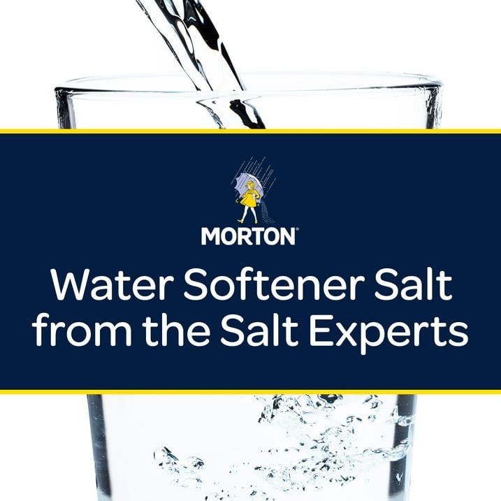 2 pack Morton Clean & Protect Rust Defense Water Softener Salt Pellets, 40lb Bag