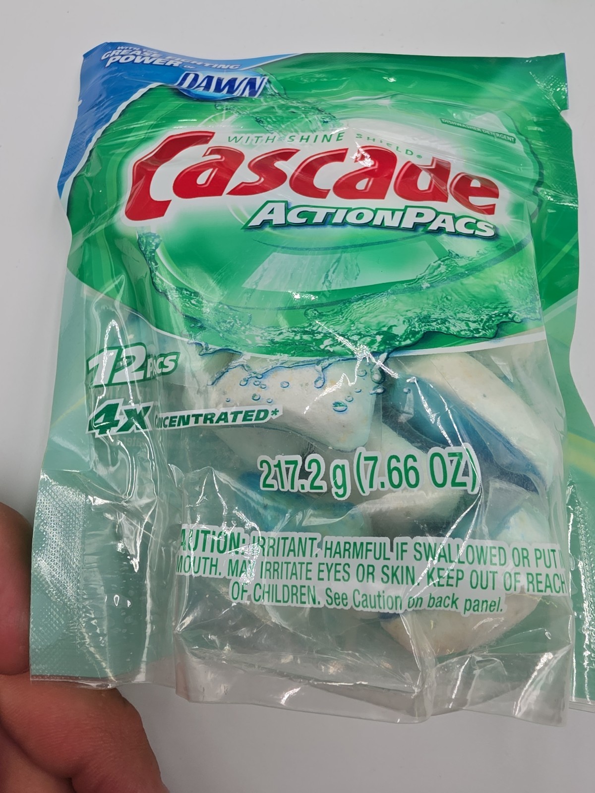 Cascade Complete Dawn Dishwasher Cleaner Lemon Scent Action Pacs Total 90