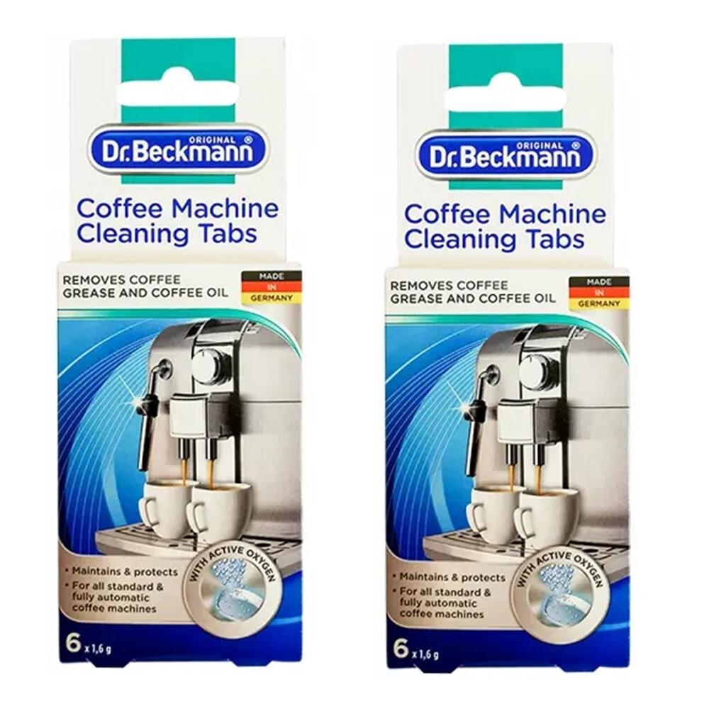 2 x Dr. Beckmann Coffee Machine Cleaning Tabs Unscent – 2 Packs of 6 Tablets