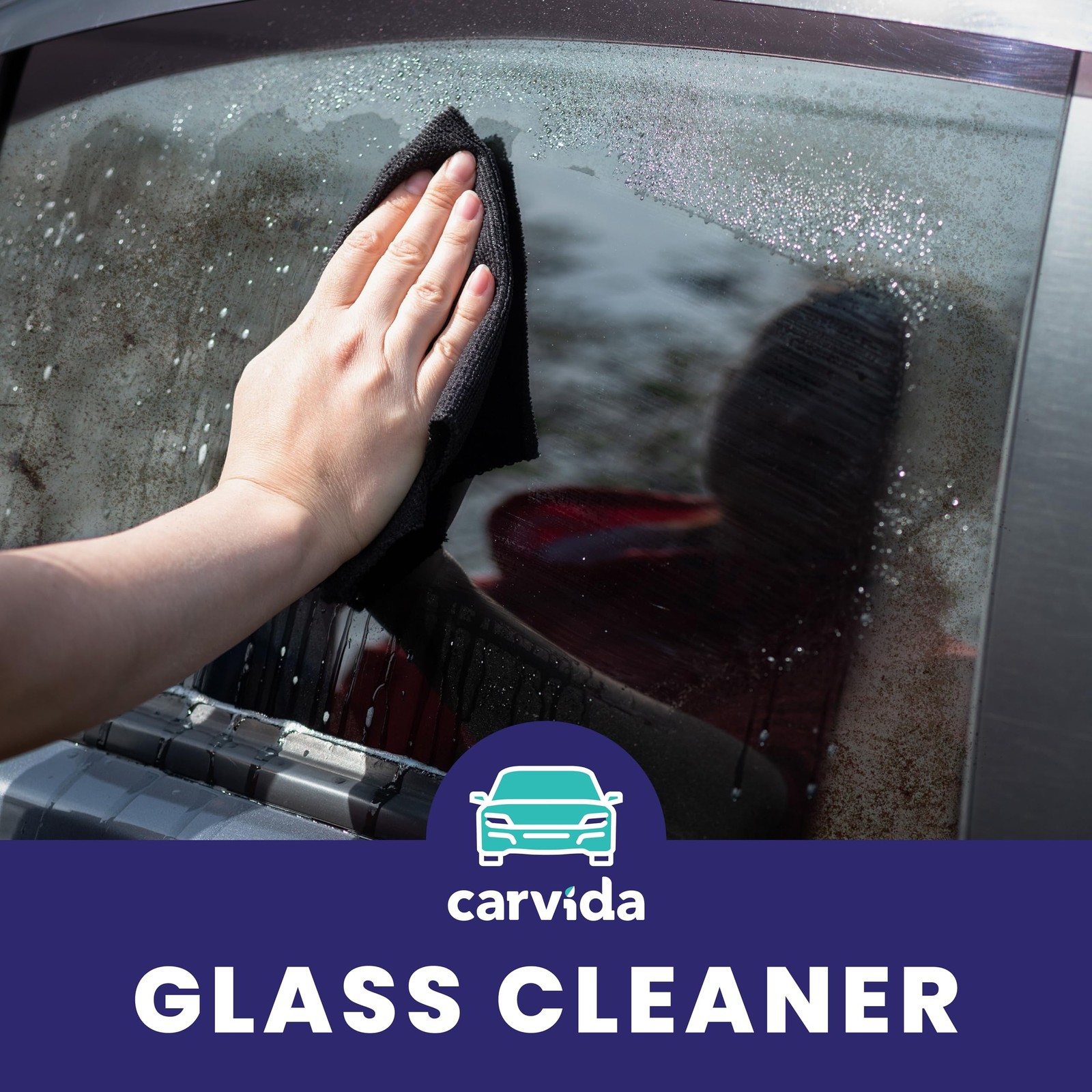 Glass Cleaner, Streak-Free Spray for Automotive Windows and Mirrors, 16oz