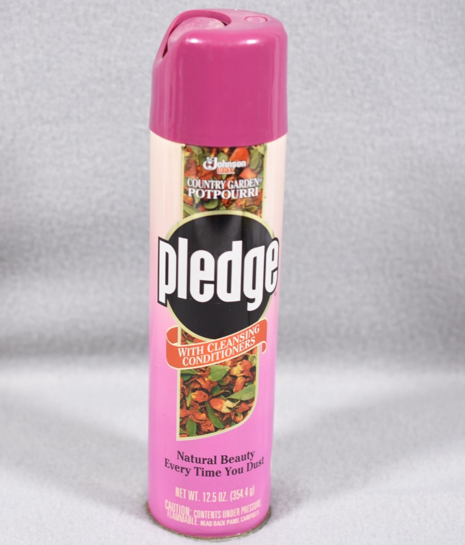 Vintage Pledge Country Garden Potpourri Wood Cleaner Smear Free No Wax 12.5 1993