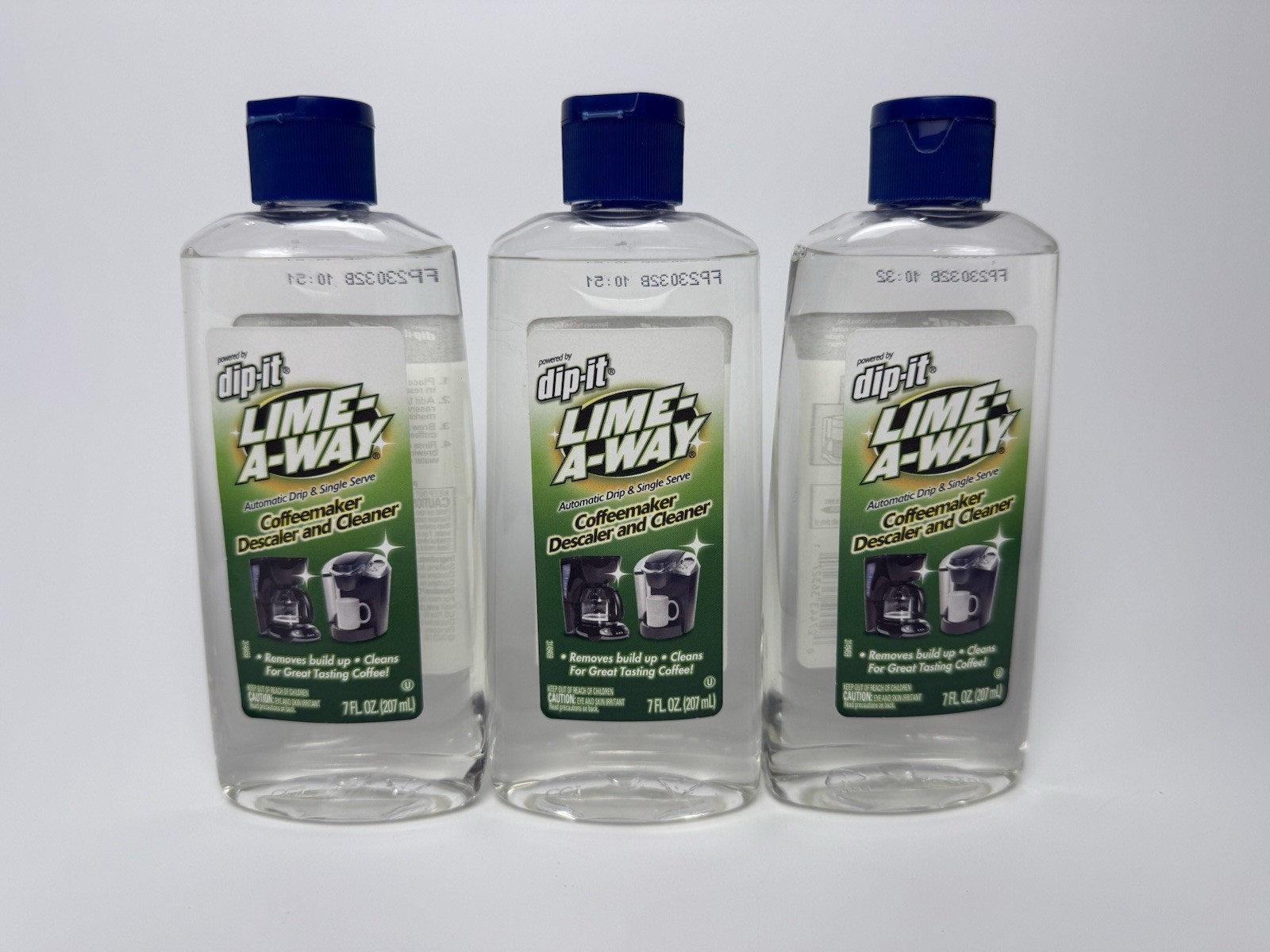 3x Dip-It Lime A Way Coffeemaker Descaler & Cleaner – 7oz Each New