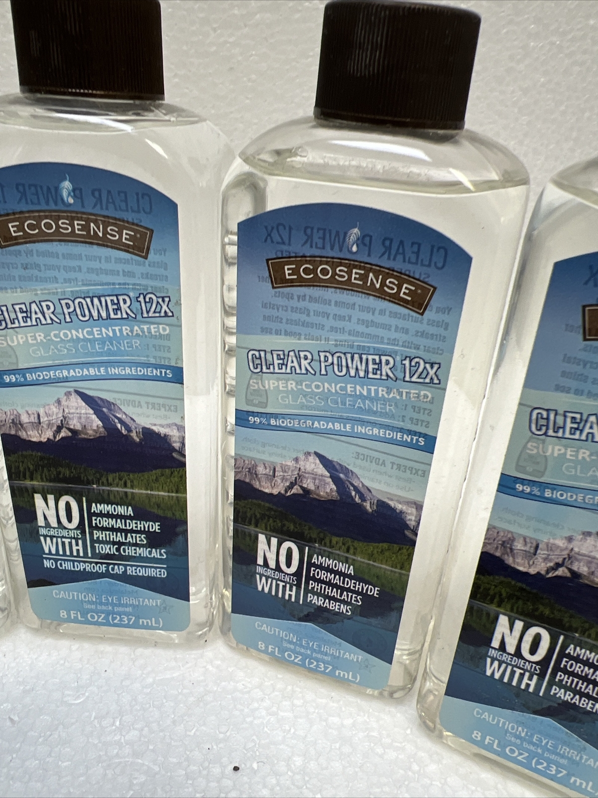 6 count lot bottles Melaleuca EcoSense Clear Power 12x Glass Cleaner – 8 oz New