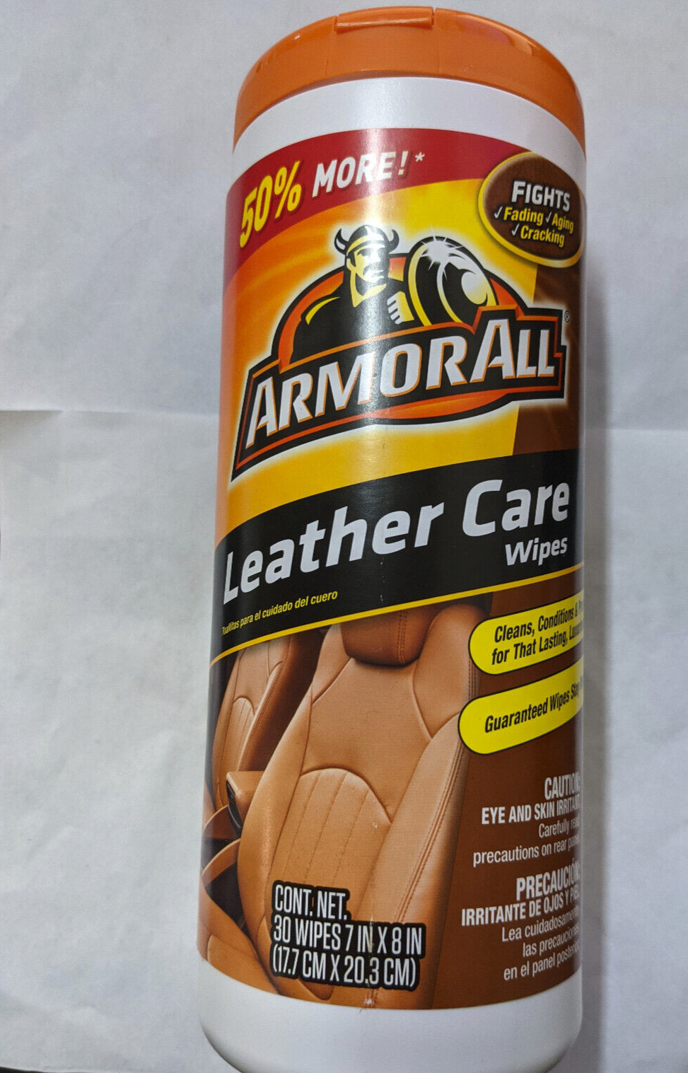 6 PACK Armor All Leather Care Wipes Automotive Protector – 30 count each