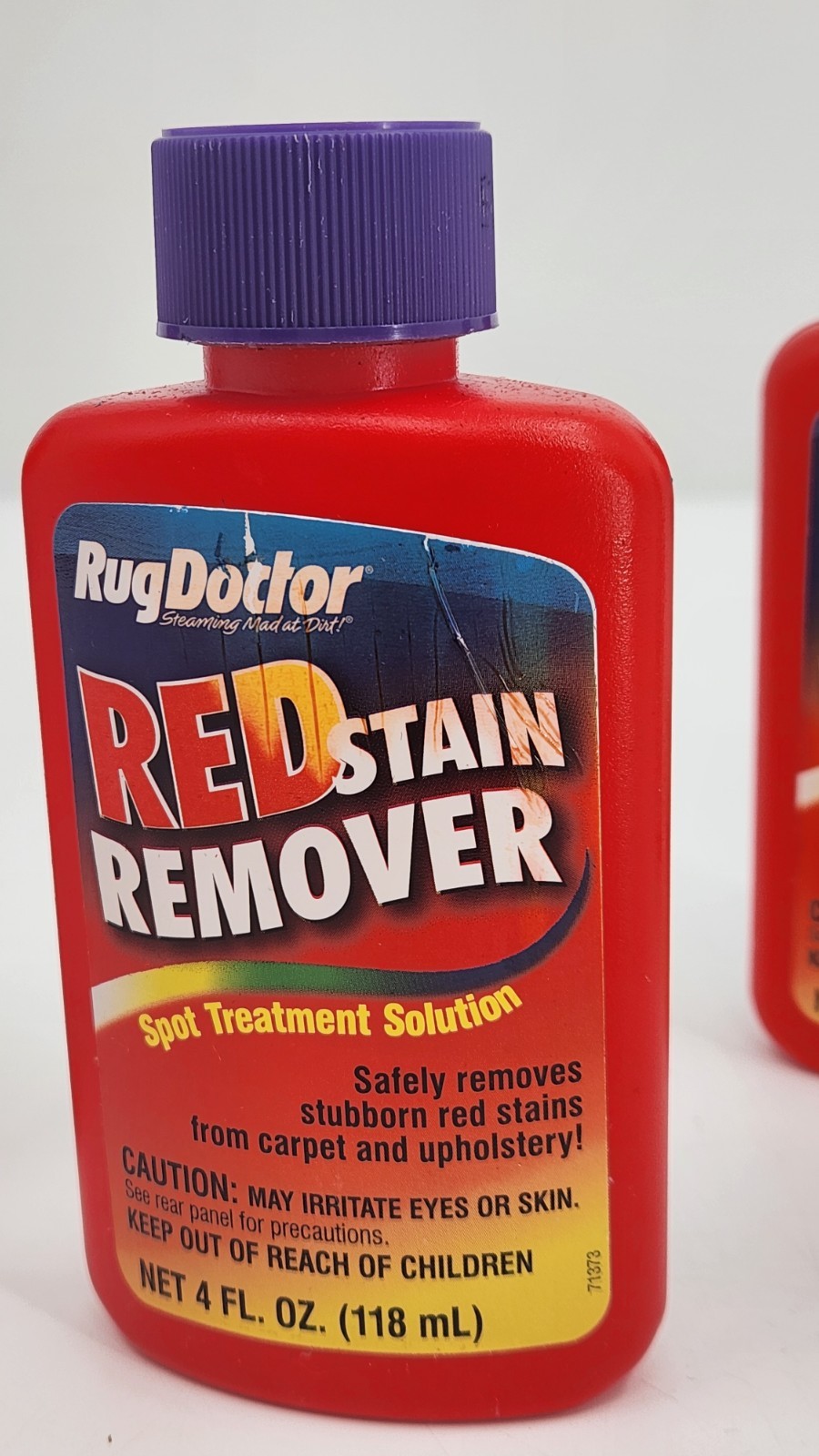 Lot of 4 Rug Doctor Spot Treatment Set Wax Red Rust Gum Remover Small Bottles