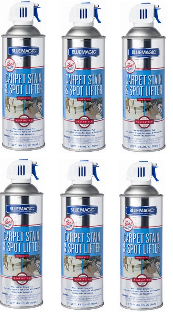 Blue Magic # 900 22 ounce Aerosol Carpet Stain & Spot Lifter Spray – Quantity 6