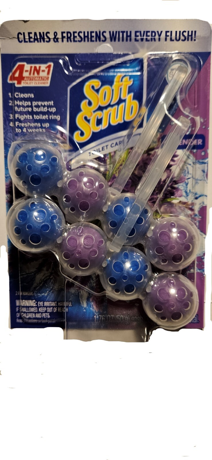 1 Case of 6 count ea. soft scrub toilet cleaner 4 in 1,for toilet bowl cleaning 