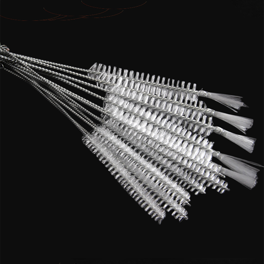 1-10PCS Nylon Straw Cleaner Cleaning Brush Small Long Handle Inner Hole Brushes