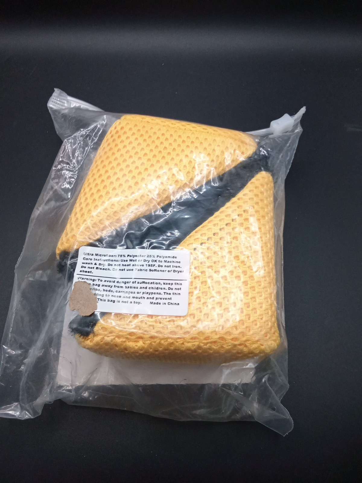 Autofiber Scrub Ninja Wedge Scrubber – 2 Pack, Black/Gold, 5″ x 2.5″ x 2″, NWT B